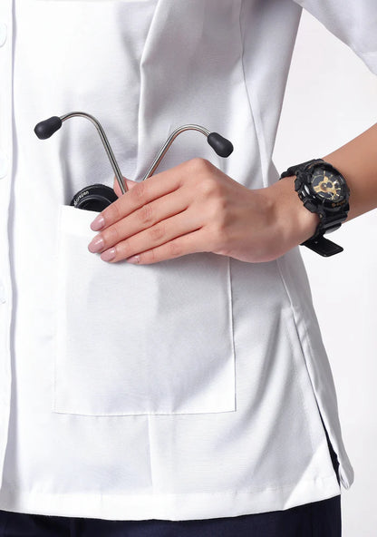 Women's Lab Coat Apron - Short Length/Sleeve