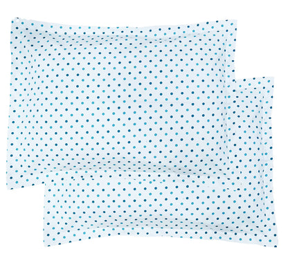 Pillow Covers - Color Teal Dots