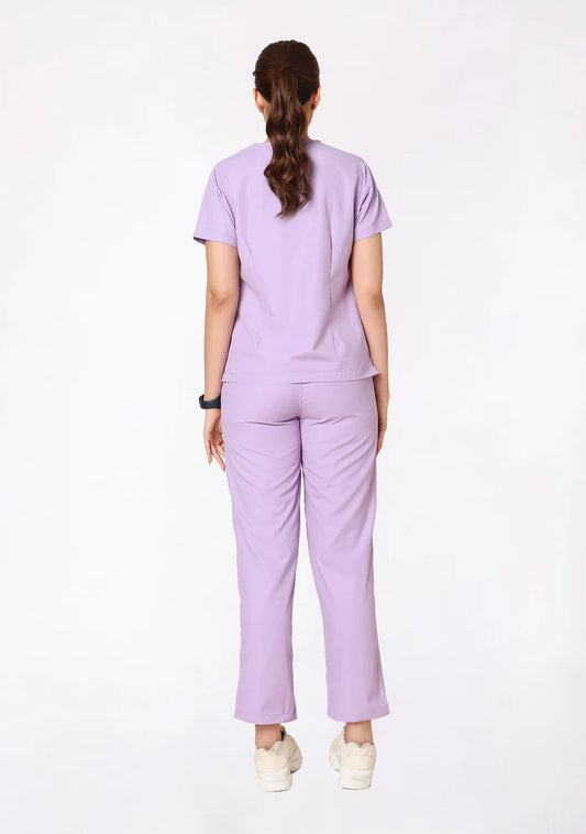 Women's Scrubs - Classic 5 Pockets Color Pastel Lilac | Uniform Nation