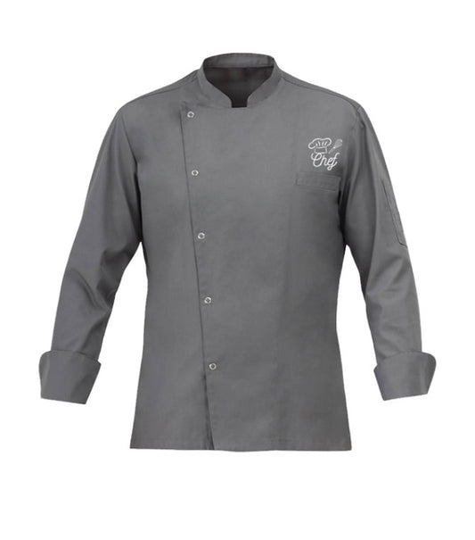 SnapFit Custom Chef Coat - Color Dark Grey