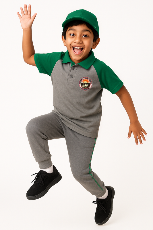 House T-shirt (Grey Base) - Color Green