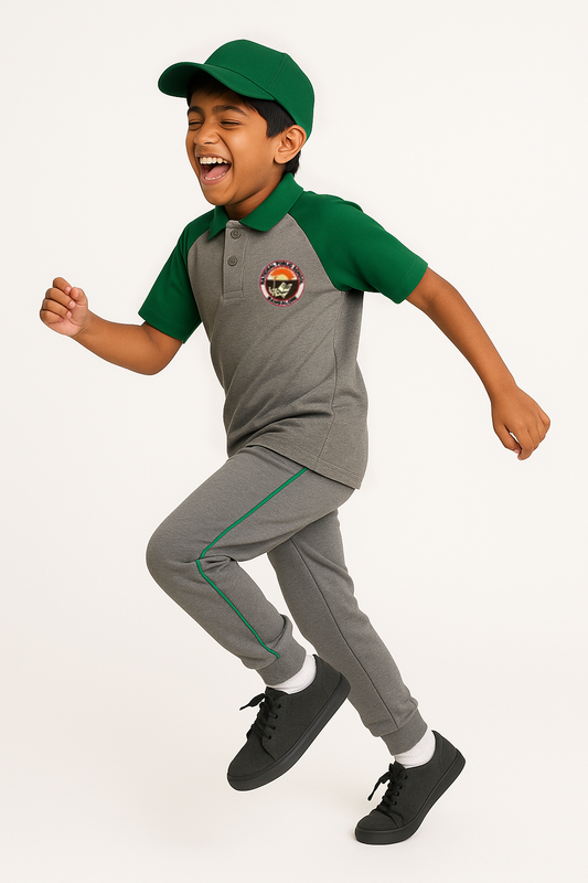 House T-shirt (Grey Base) - Color Green