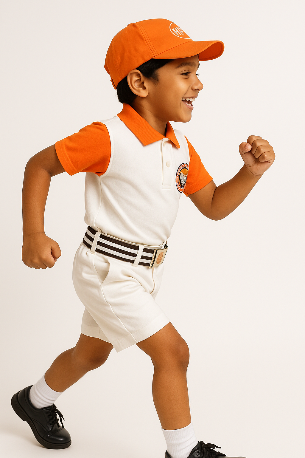 House T-shirt (White Base) - Color Orange