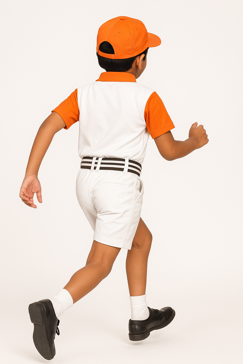 House T-shirt (White Base) - Color Orange
