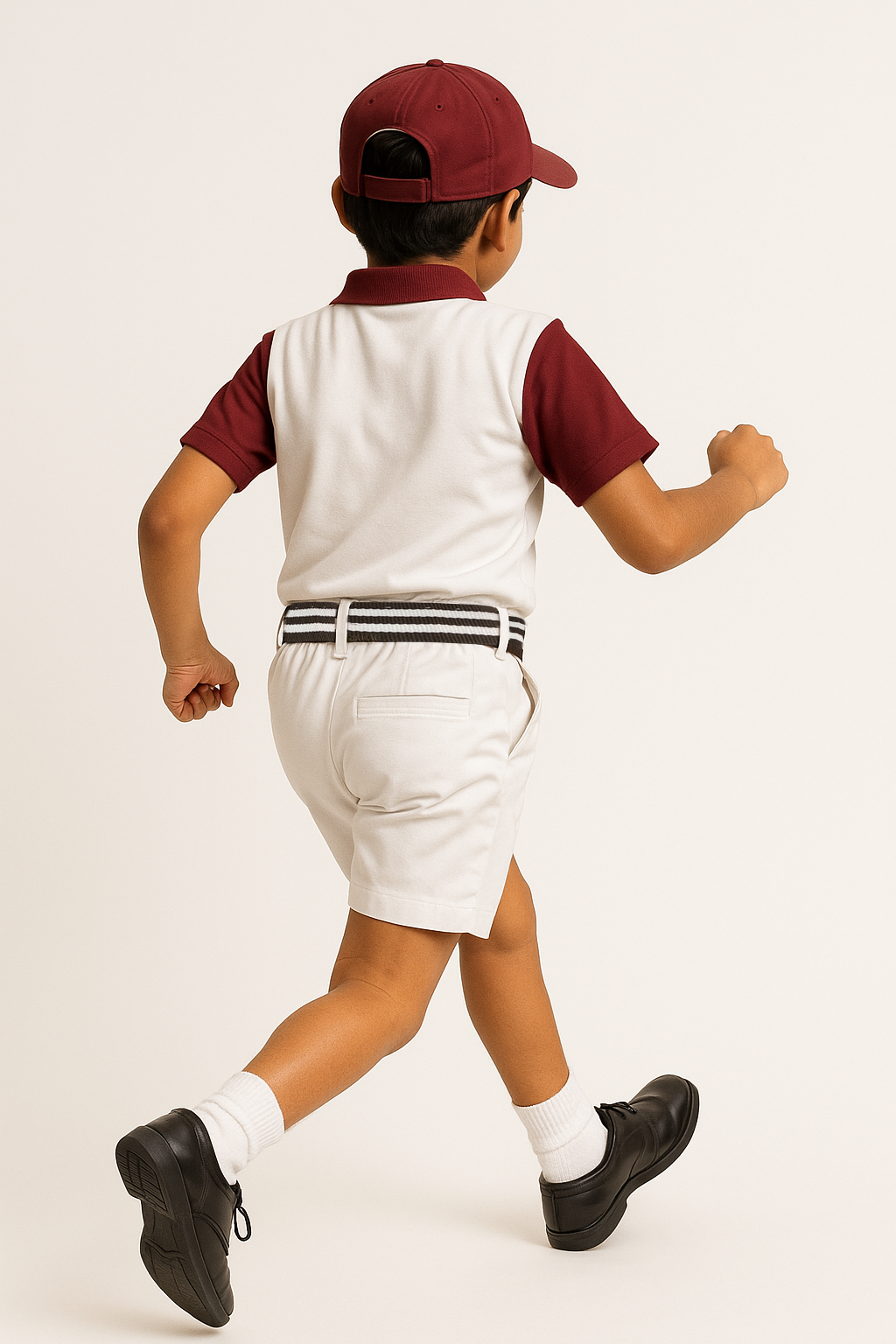 House T-shirt (White Base) - Color Maroon