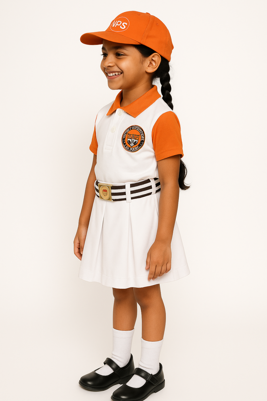 House T-shirt (White Base) - Color Orange
