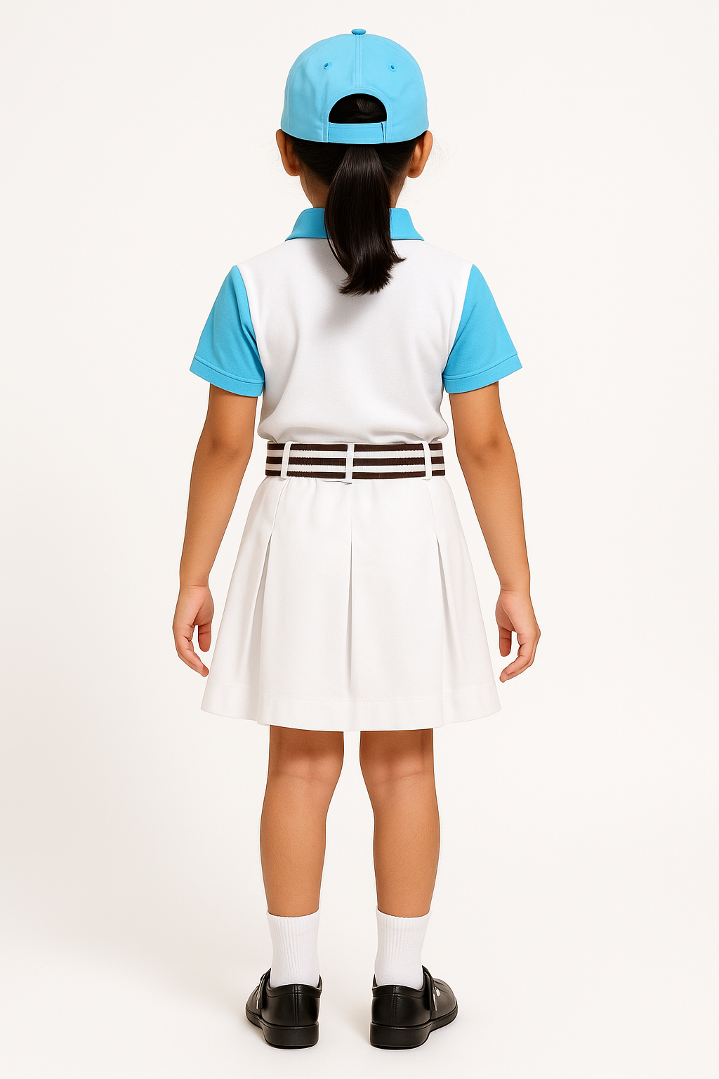 House T-shirt (White Base) - Color Blue