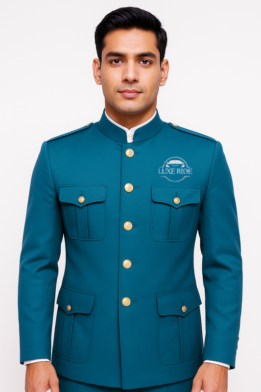 ExecRoute Safari Top Driver Uniforms - Color Teal