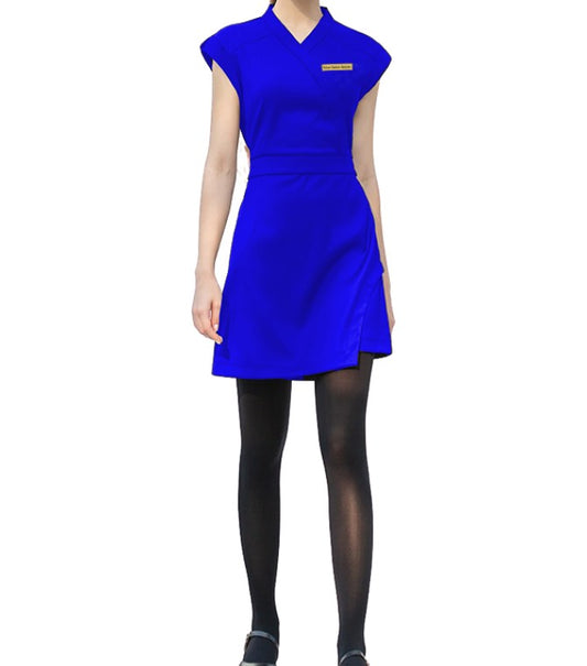 Salon Professional Uniform Dress- Color Royal Blue
