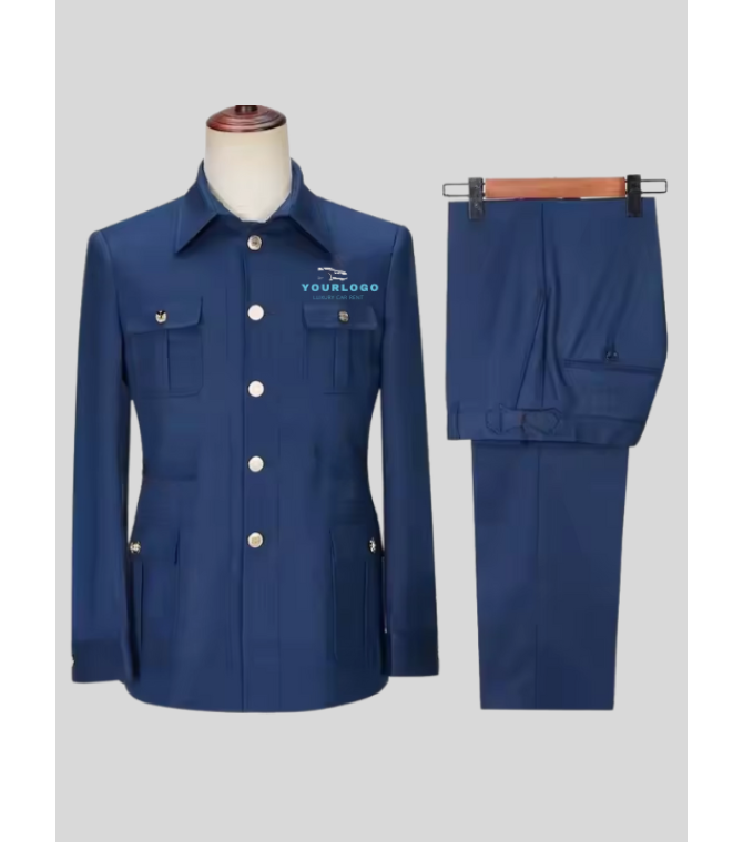 ComfortCruise Safari Suit Driver Uniforms - Color Dark Blue