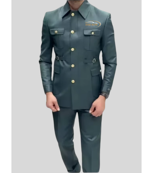 EliteVoyage Safari Suit Driver Uniforms - Color Sea Green